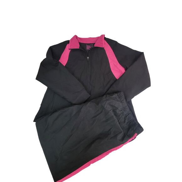 tek gear Pants - Tek Gear XL Black & Pink 2-Piece Athletic Set